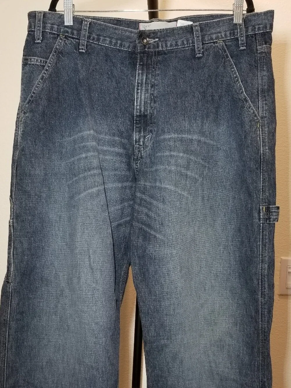 Vintage Levi's Mens 36x30 Carpenter Jeans Blue Baggy Skater Y2K Streetwear Retro